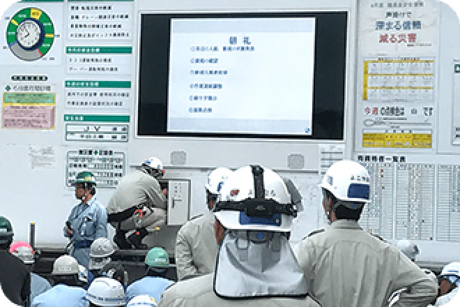 建設現場でのモニすけ活用例 1